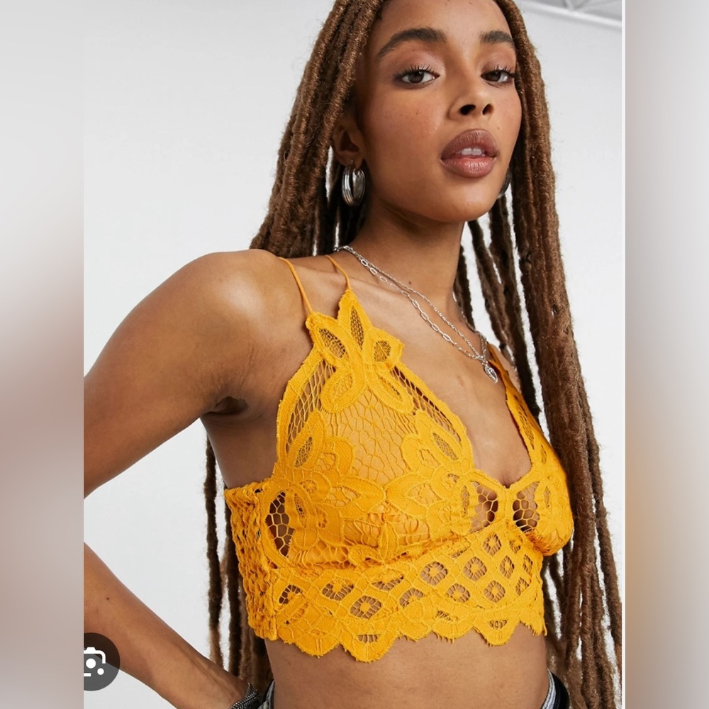 FREE PEOPLE ONE ADELLA LACE BRALETTE LARGE BNWT
